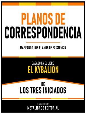 cover image of Planos De Correspondencia--Basado En El Libro El Kybalion De Los Tres Iniciados
